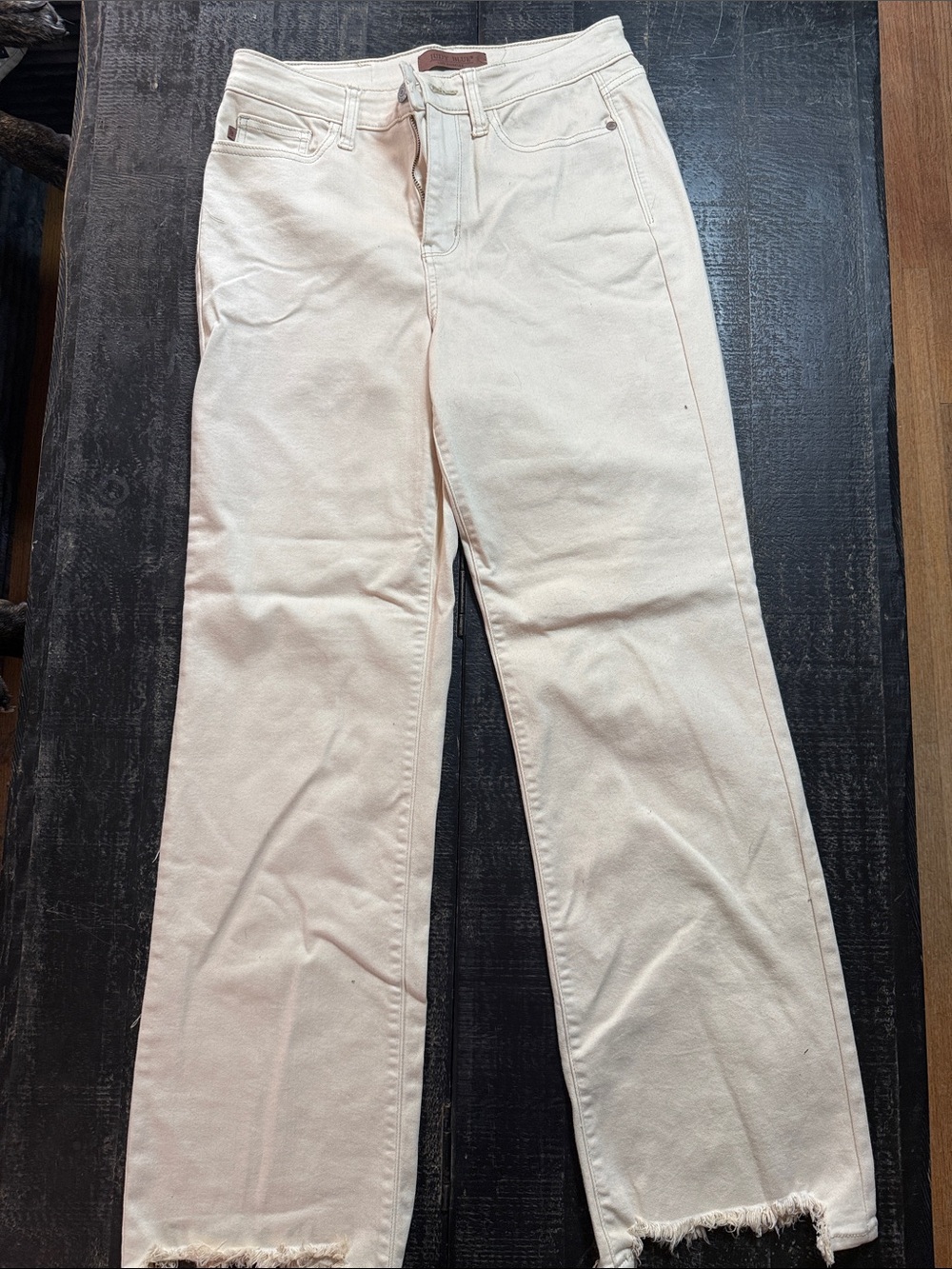Judy Blue Neutral Cream High-Rise Jeans